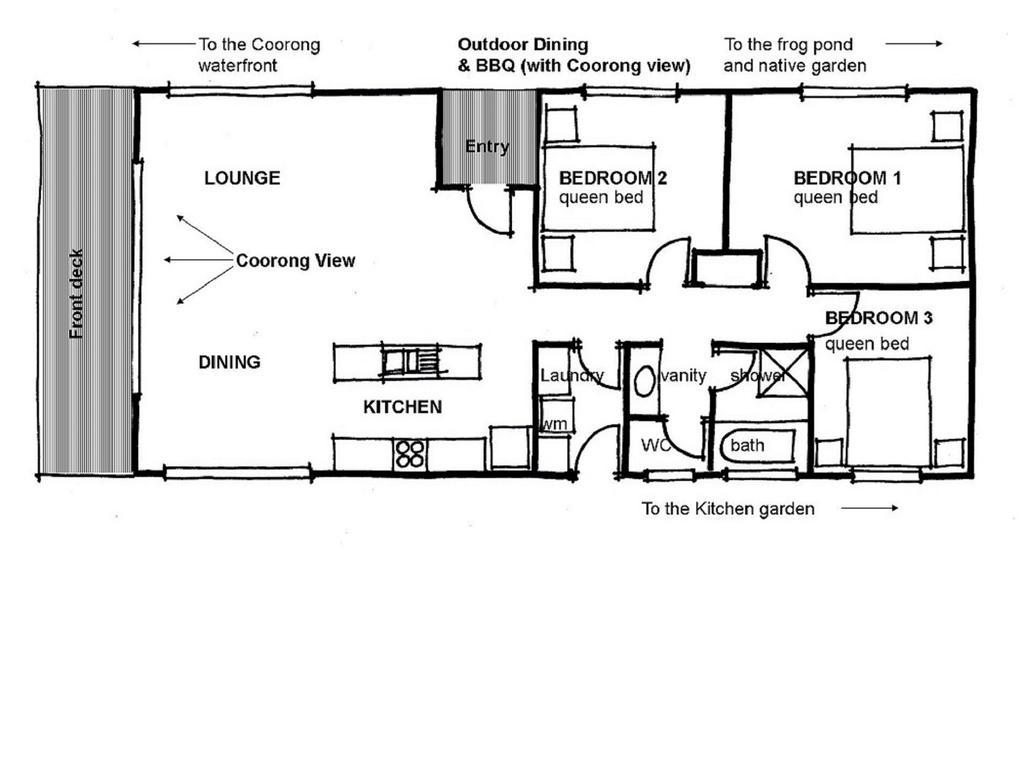 Вилла Coorong Waterfront Retreat Meningie Экстерьер фото